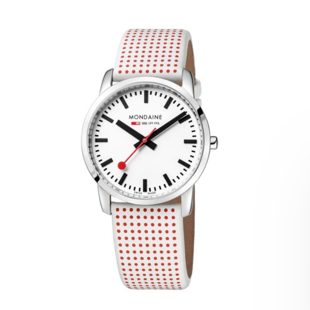 Mondaine SBB Simply Elegant Quartz watch, White, 36mm